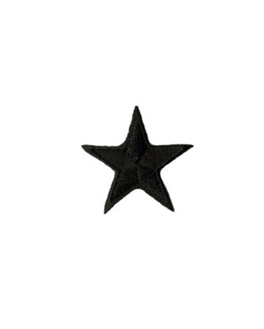 Ecusson thermocollant étoile noir 3cm