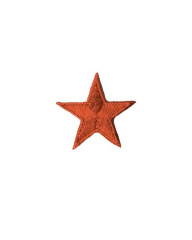 Red star iron-on patch 3cm