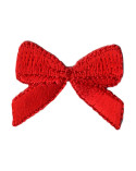 Écusson thermocollant noeud rouge vif