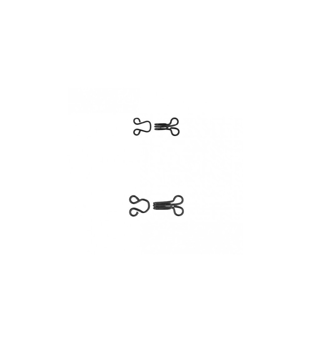 Scatola da 12 set di punti metallici a molla neri 0,75 mm x 1 mm