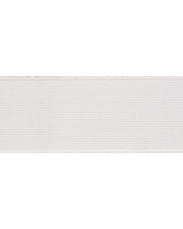 Bobina elastica rigata 25m Bianca 10mm