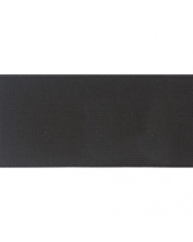 Bobina elastica rigata 25m Nero 10mm