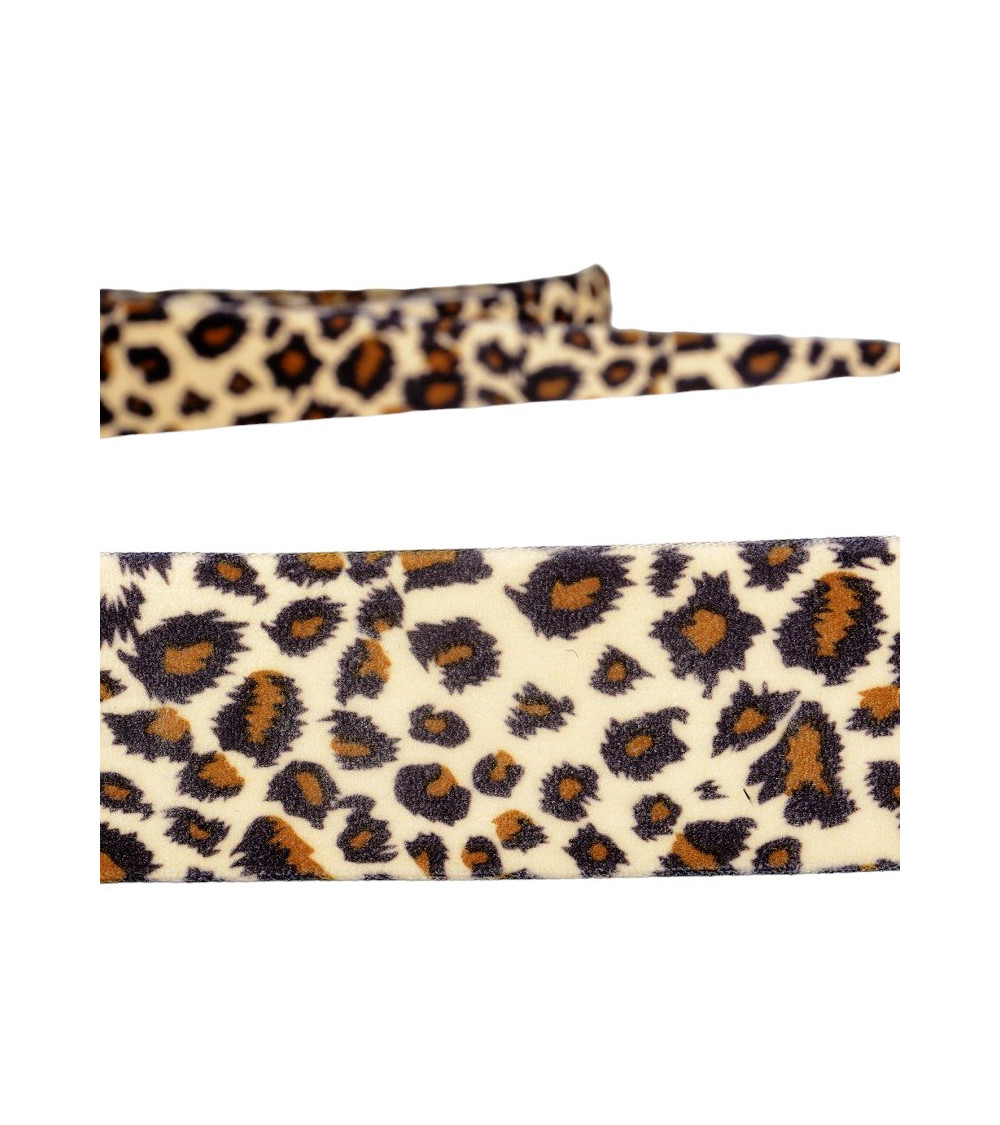 Bobina da 20 m Nastro in velluto leopardato da 10 mm