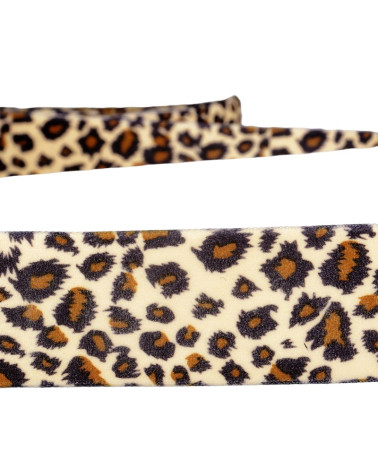 Bobina da 20 m Nastro in velluto leopardato da 10 mm