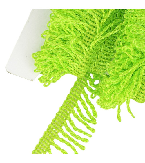 Planchette 25m Non-washable decorative fringe Anise green 32mm