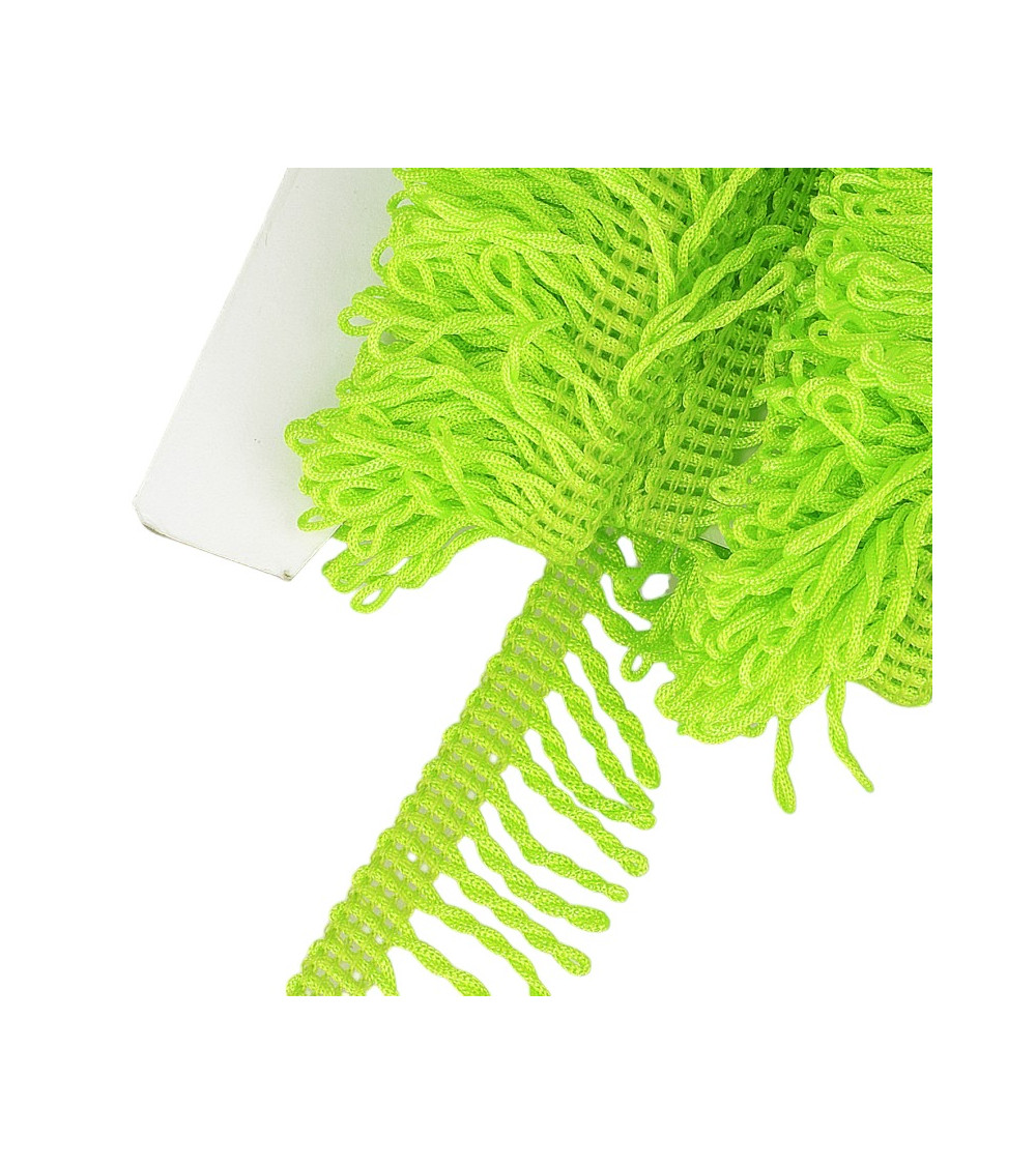 Planchette 25m Non-washable decorative fringe Anise green 32mm