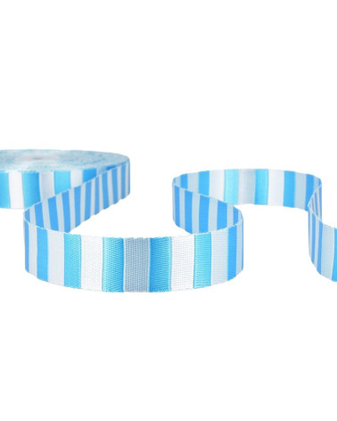 Folie 20m Zweifarbiges Gurtband Stahlblau 25mm