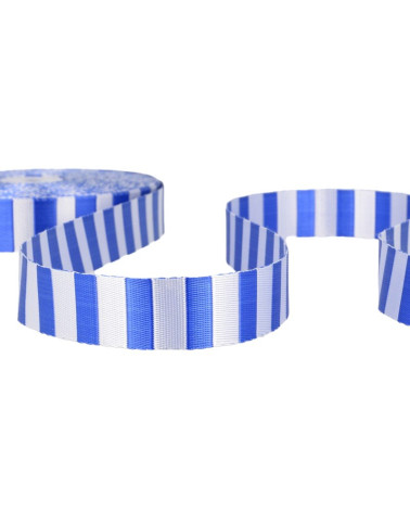 Pellicola da 20 m Fettuccia bicolore Blu reale 25 mm