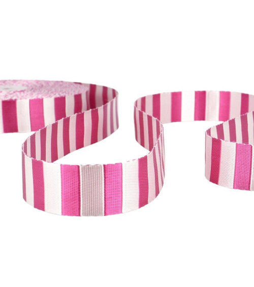 20m film Two-tone webbing Raspberry 25mm