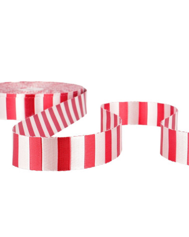 Film 20m Zweifarbiges Gurtband Rot 25mm