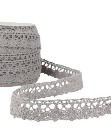 Bobina da 25 m Pizzo Grigio Medio 18 mm
