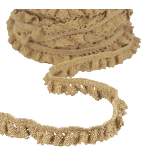 Spool 20m Taupe elastic lace 15mm