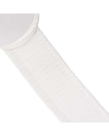 10m spool Pleated collars/sleeves White 90mm