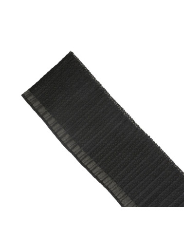 10m reel Pleated collars/sleeves Black 90mm