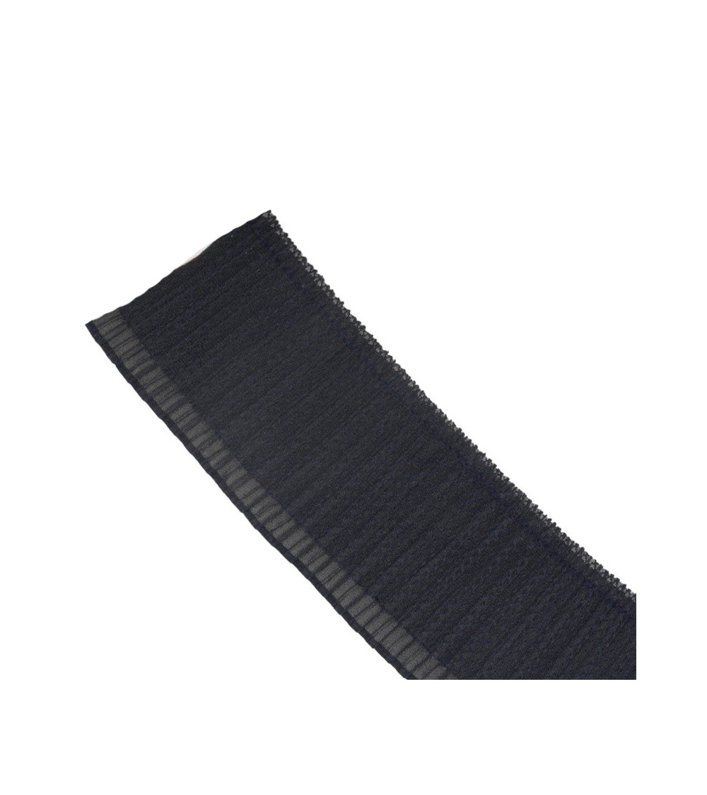 10m spool Pleated collars/sleeves Navy blue 90mm