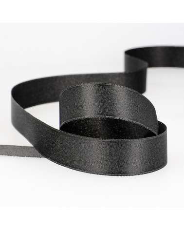 Floppy disk 25m Satin glitter Black/silver