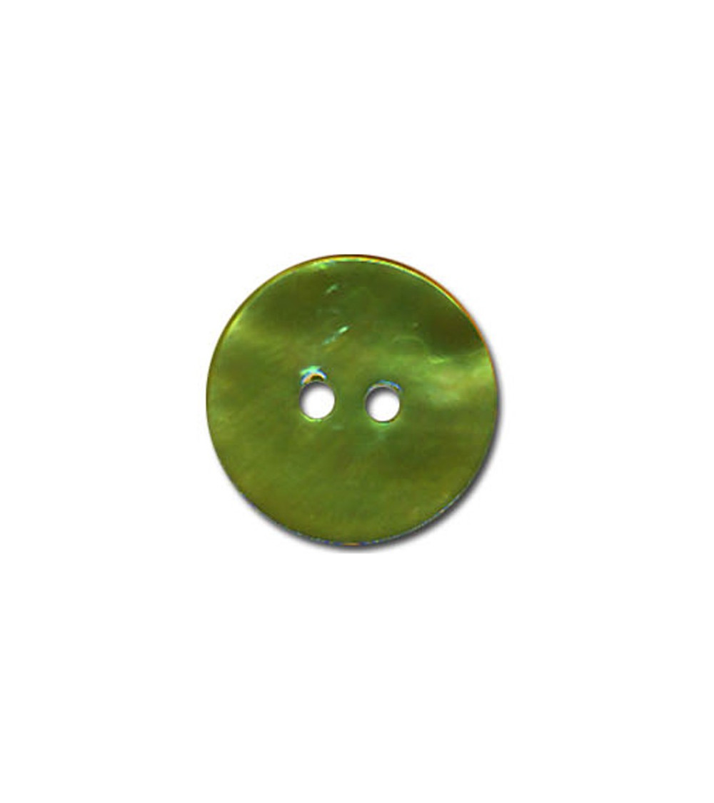Botón de nácar color jade