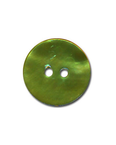 Botón de nácar color jade