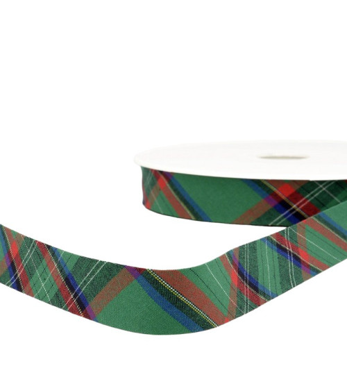 Floppy 25m Dark Green Scottish Bias Binding 20mm