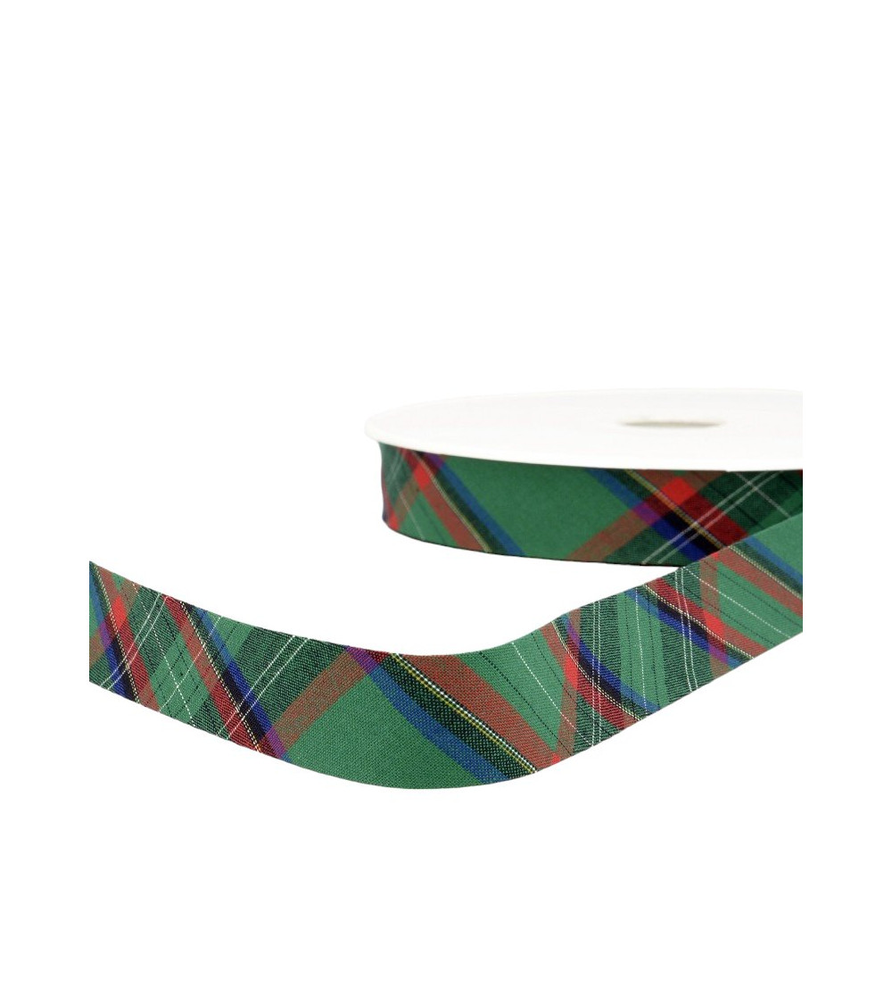 Floppy 25m Dark Green Scottish Bias Binding 20mm