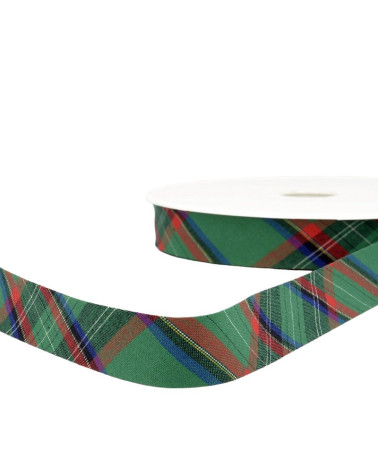 Floppy 25m Dark Green Scottish Bias Binding 20mm