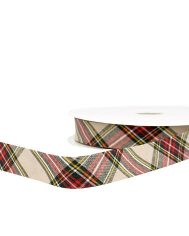Floppy disk 25m Scottish bias tape Beige 20mm