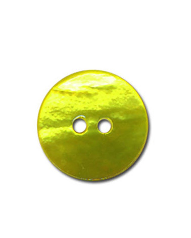 Bouton en Nacre couleur Vert Anis