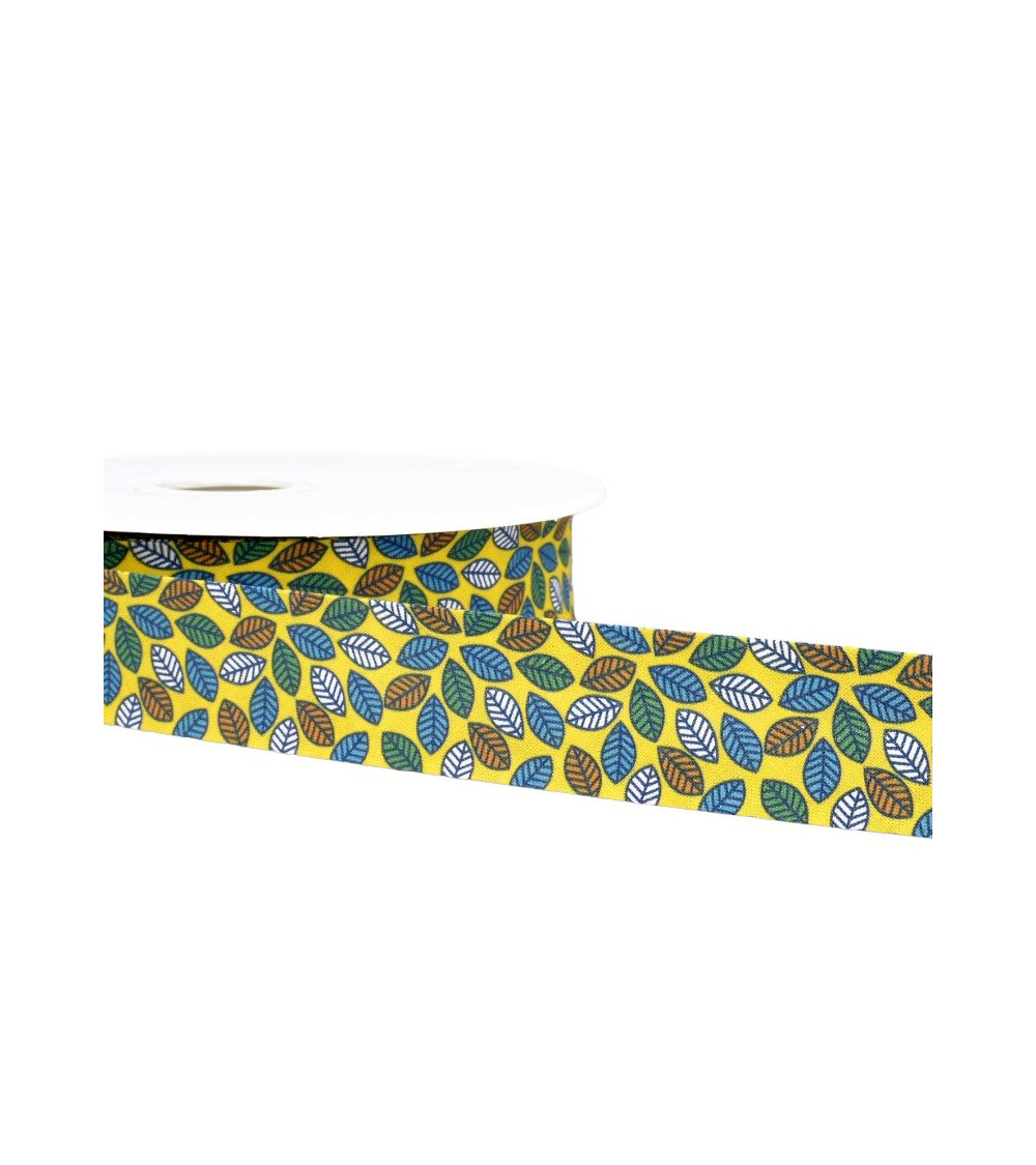 25m Floppy Disk Printed Leaf Bias Yellow 27mm