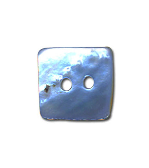 Square button in Blue mother-of-pearl