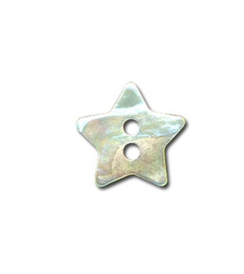 Mother-of-Pearl Star-Shaped Button