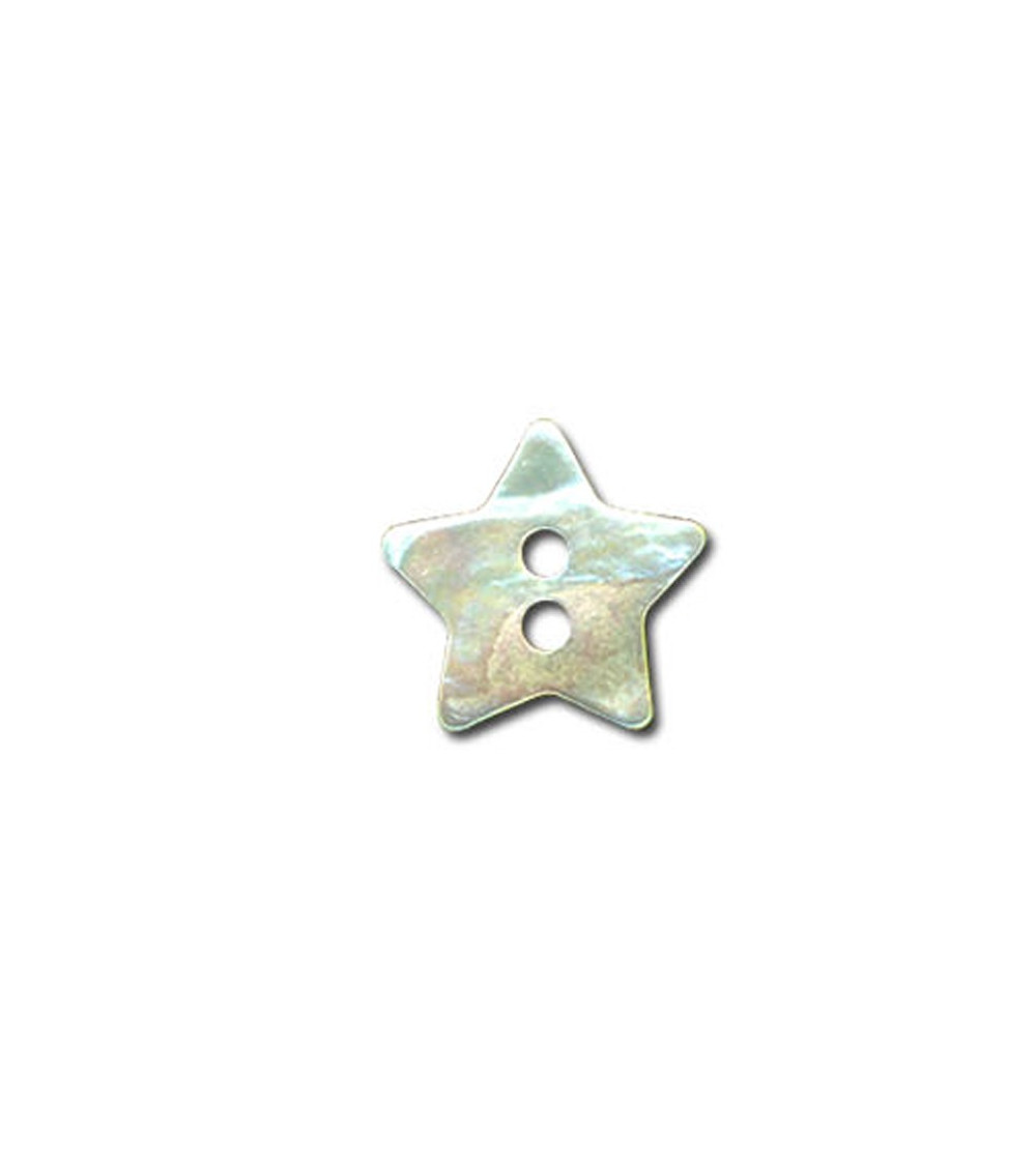 Mother-of-Pearl Star-Shaped Button