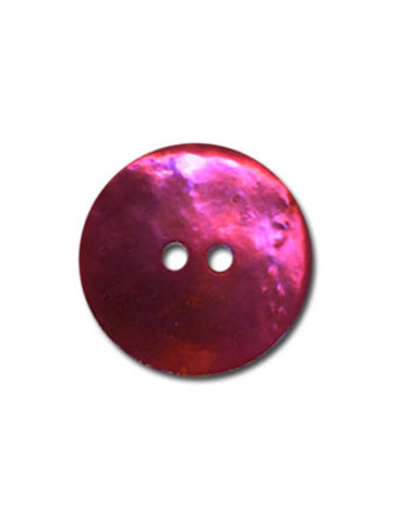 Fuchsia-colored mother-of-pearl button