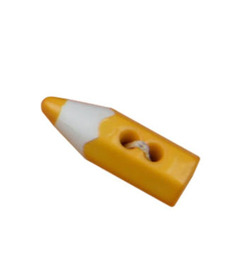 Yellow pencil-shaped button