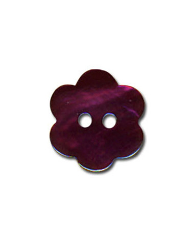 Burgundy Mother of Pearl Flower Button