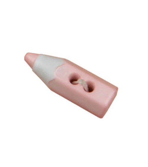 Bouton en forme de crayon de couleur Rose Layette