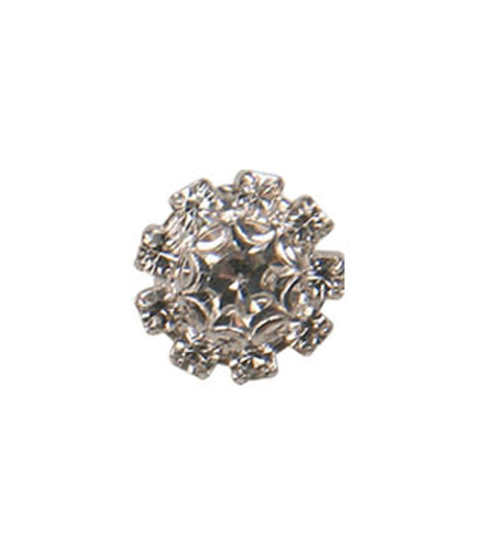 Bouton Strass Cristal rond