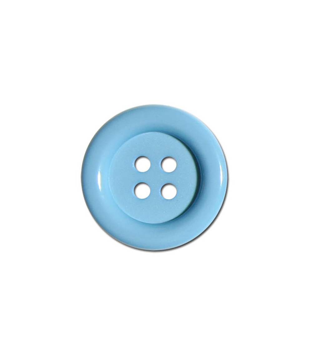 Clown button in baby blue color