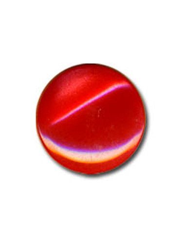 Roter, bonbonförmiger Knopf
