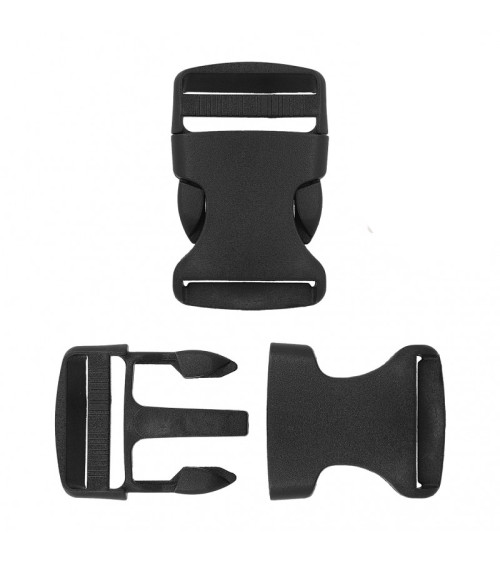 Anti-slip plastic buckle individually black 60mm x 38mm