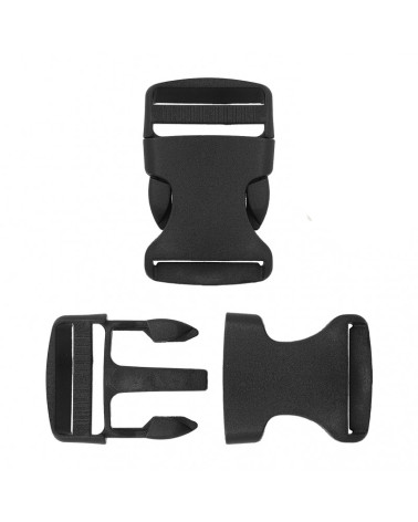 Anti-slip plastic buckle individually black 60mm x 38mm