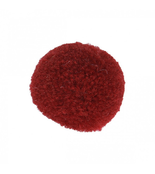 Lot de 9 pompons doux beaujolais 25mm