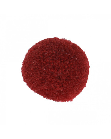 Lot de 9 pompons doux beaujolais 25mm