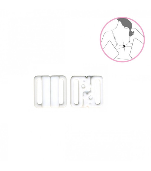 3 sets attache bikini maillot de bain blanc 15mm