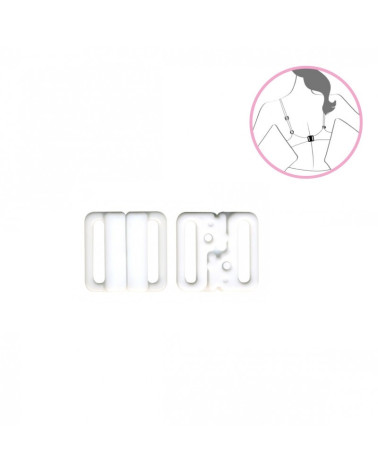 3 sets attache bikini maillot de bain blanc 15mm