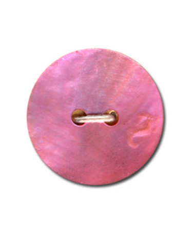 Fuchsia-colored Matte Mother-of-Pearl Button