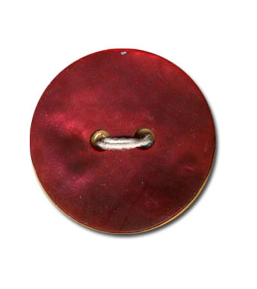 Bouton en Nacre Mate couleur Rouge