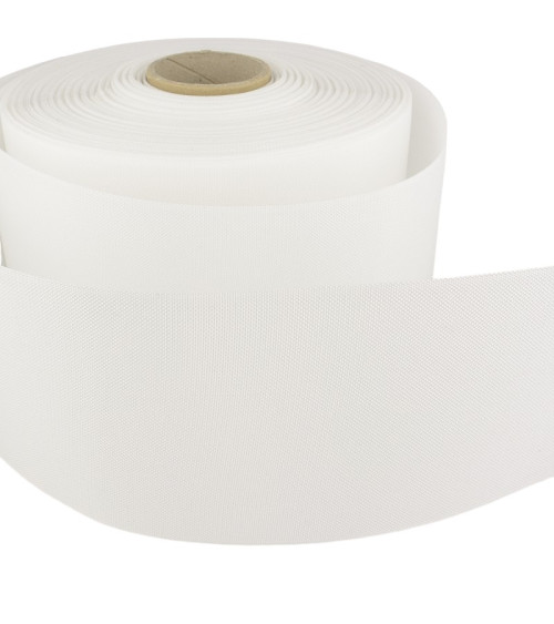 Film 50m bande renfort thermocollant 90mm Blanc