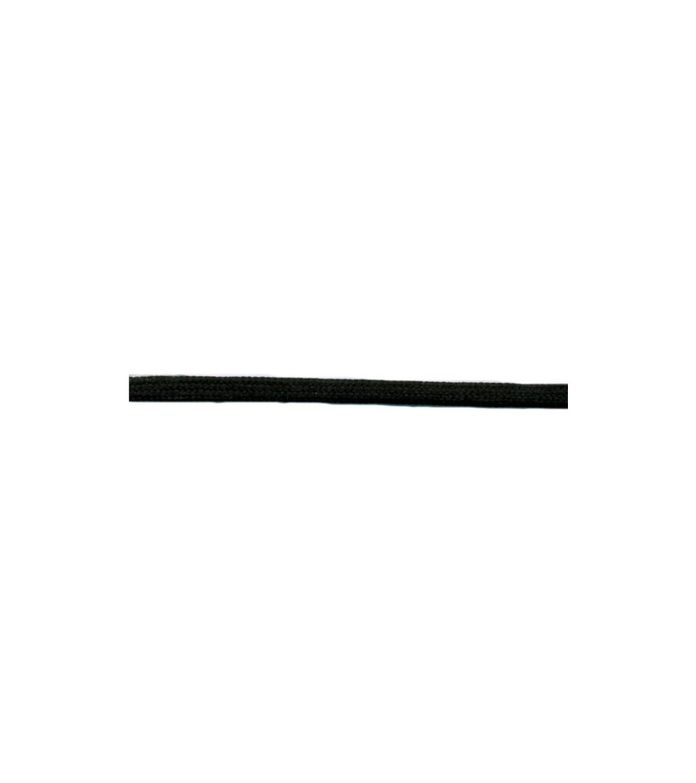 50-m-Rolle aus röhrenförmigem Polyester-Rattenschwanz, 5 mm, Schwarz