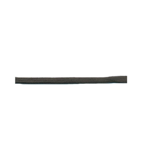 50m reel of tubular polyester rat tail 5mm Gray Black