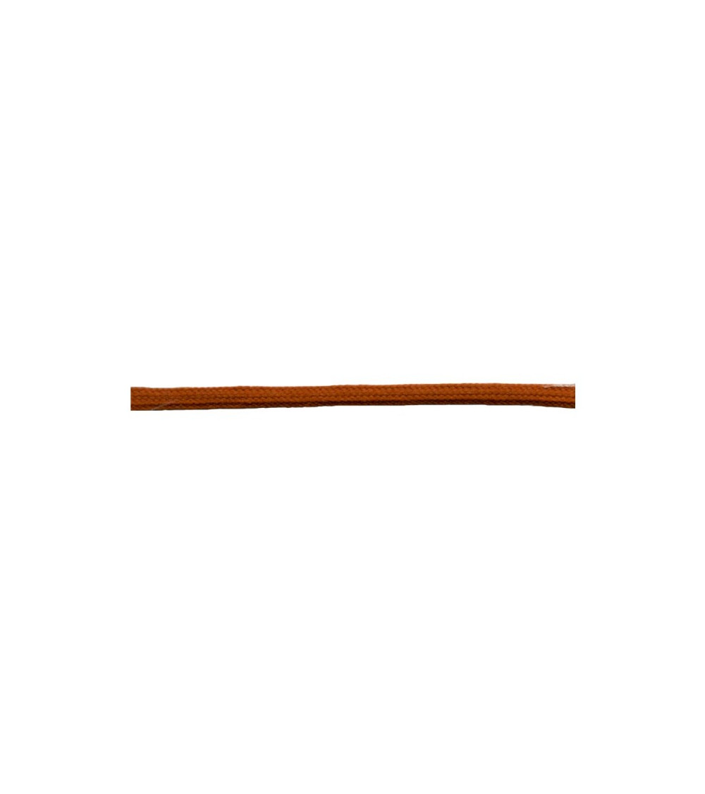50m reel of polyester tubular rat tail 5mm Rust
